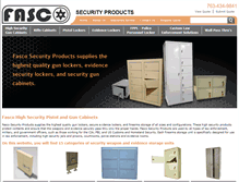 Tablet Screenshot of fascosecurityproducts.com